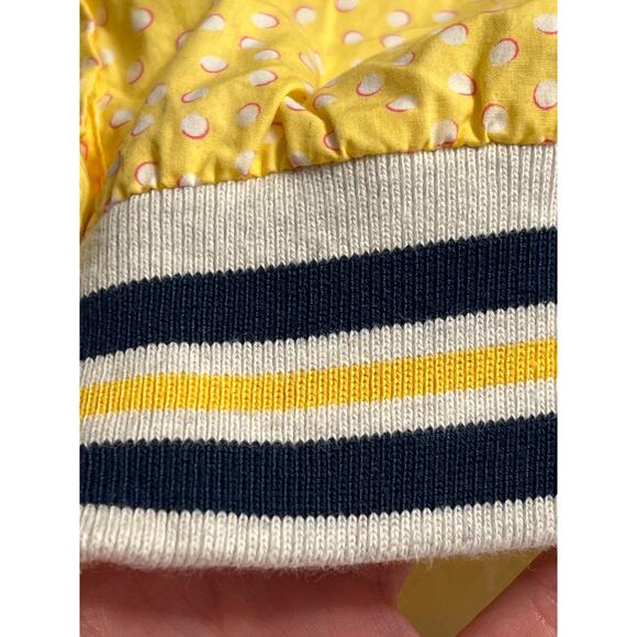 Le Jean De Marithe + Francois Girbaud Yellow / White Top M - Picture 3 of 5